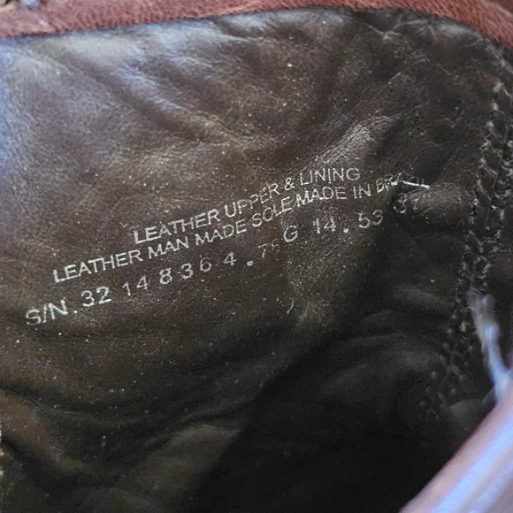 Tory Burch Chrystie genuine leather brown buckle moto boots chunky heel size 8.5 - Picture 10 of 11